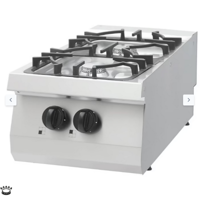  Μαγειρική εστία βαρέως τύπου - 2 καυστήρες - αέριο - μονή μονάδα - βάθος 70cm